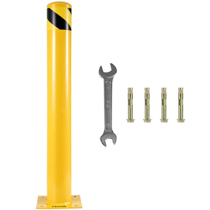 BP-36-5.5 - 36" Heavy-Duty Yellow Steel Safety Bollard Post