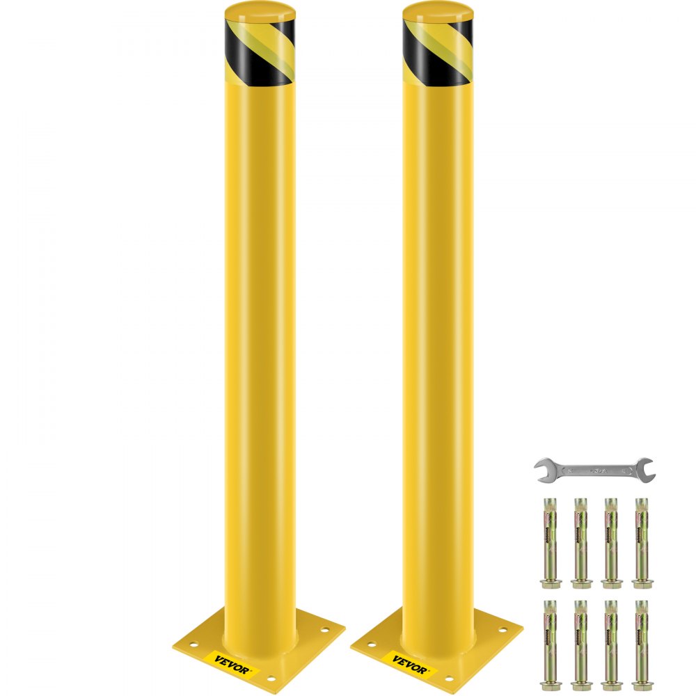 BP-42-4.5 - Heavy-Duty Safety Bollard for Vehicle Protection & Visibility