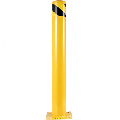 BP-48-5.5 - 48" Durable Yellow Safety Bollard for Enhanced Visibility