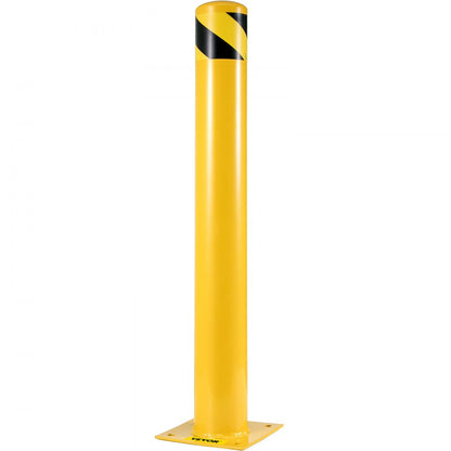 BP-48-5.5 - 48" Durable Yellow Safety Bollard for Enhanced Visibility