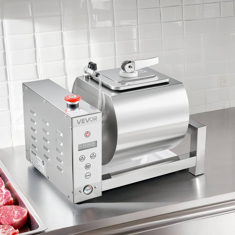 YA-10L - 10L Stainless Steel Vacuum Meat Tumbler for Even Marination