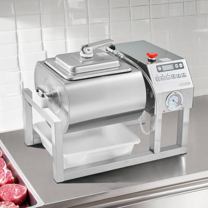 YA-20L - 20L Stainless Steel Vacuum Meat Tumbler with Adjustable Speeds