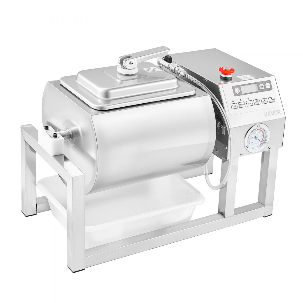 YA-20L - 20L Stainless Steel Vacuum Meat Tumbler with Adjustable Speeds