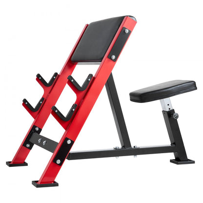 ms0001 - Adjustable Preacher Curl Bench for Biceps & Triceps Workouts
