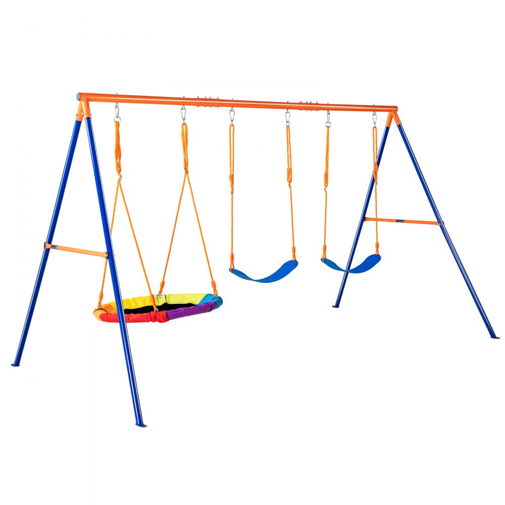 JX-SW03 - Heavy-Duty Backyard Swing Set for Up to 600 lbs