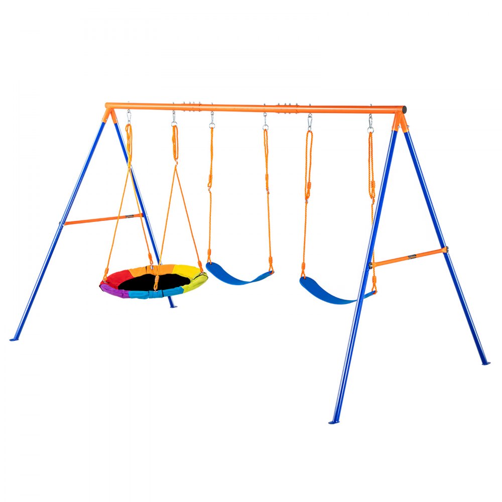 JX-SW03 - Heavy-Duty Backyard Swing Set for Up to 600 lbs
