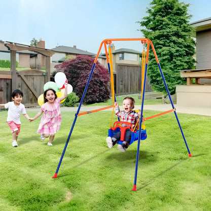 JX-SW04 - Adjustable 3-in-1 Swing Set for Kids 3-10 Years