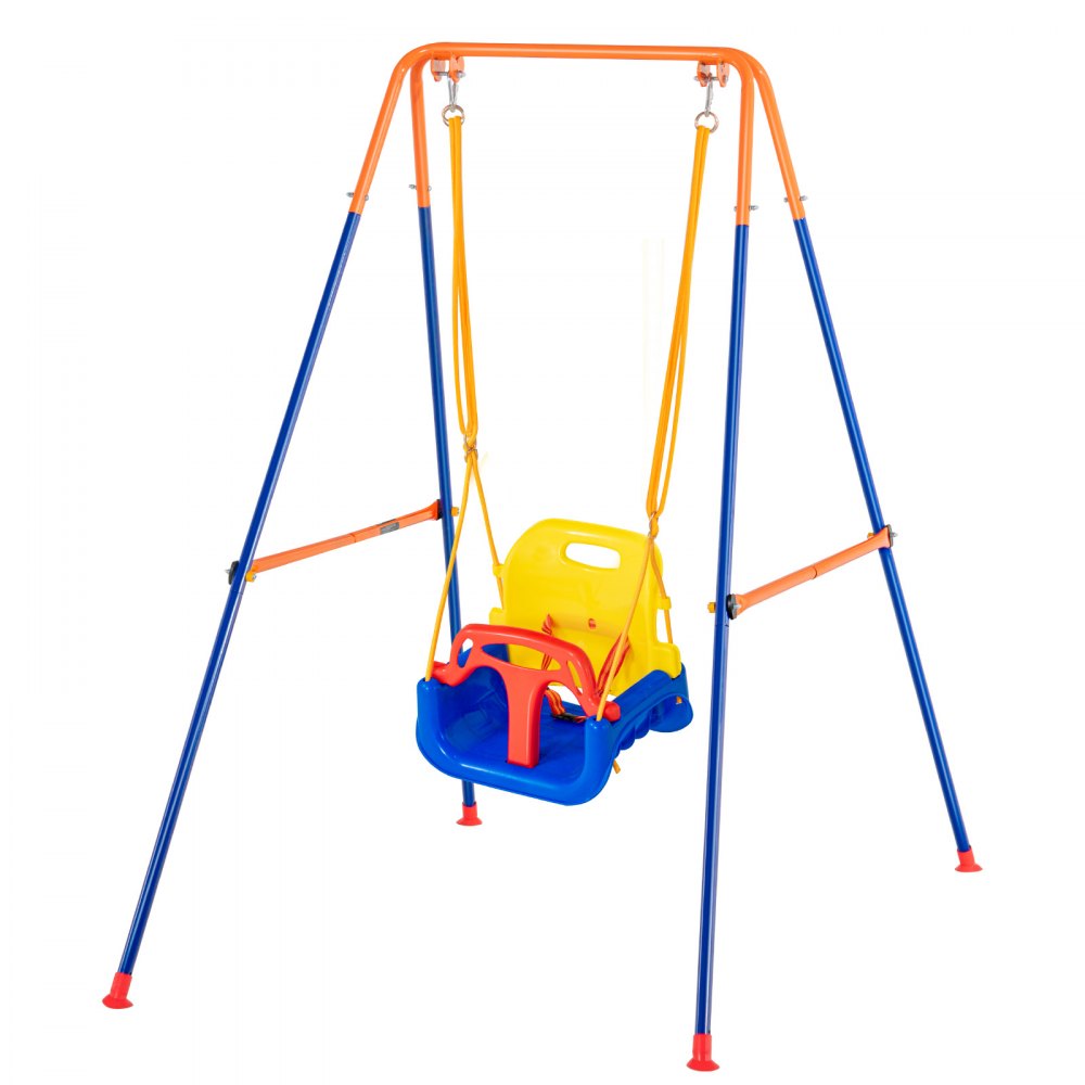 JX-SW04 - Adjustable 3-in-1 Swing Set for Kids 3-10 Years