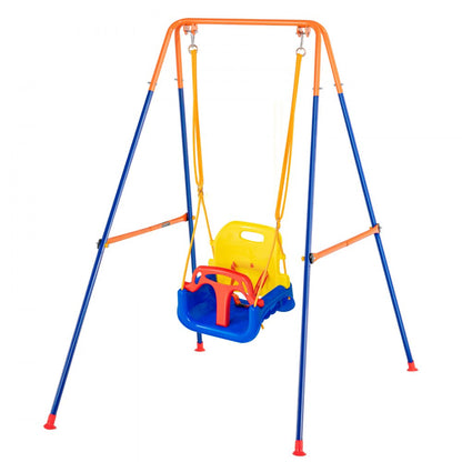 JX-SW04 - Adjustable 3-in-1 Swing Set for Kids 3-10 Years