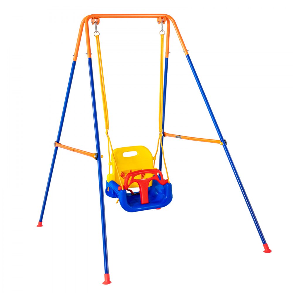 JX-SW04 - Adjustable 3-in-1 Swing Set for Kids 3-10 Years
