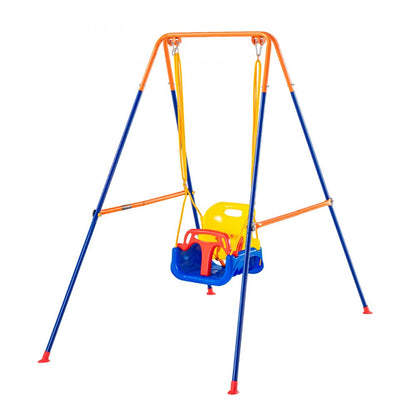 JX-SW04 - Adjustable 3-in-1 Swing Set for Kids 3-10 Years