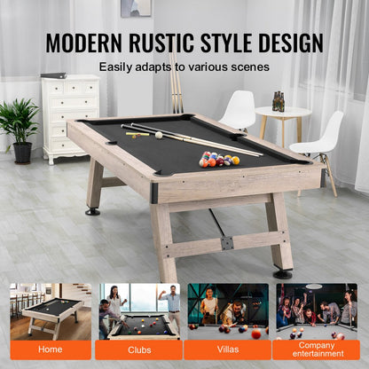 VP22 - 7 ft VEVOR Pool Table with Stylish Wood Finish and Accessories