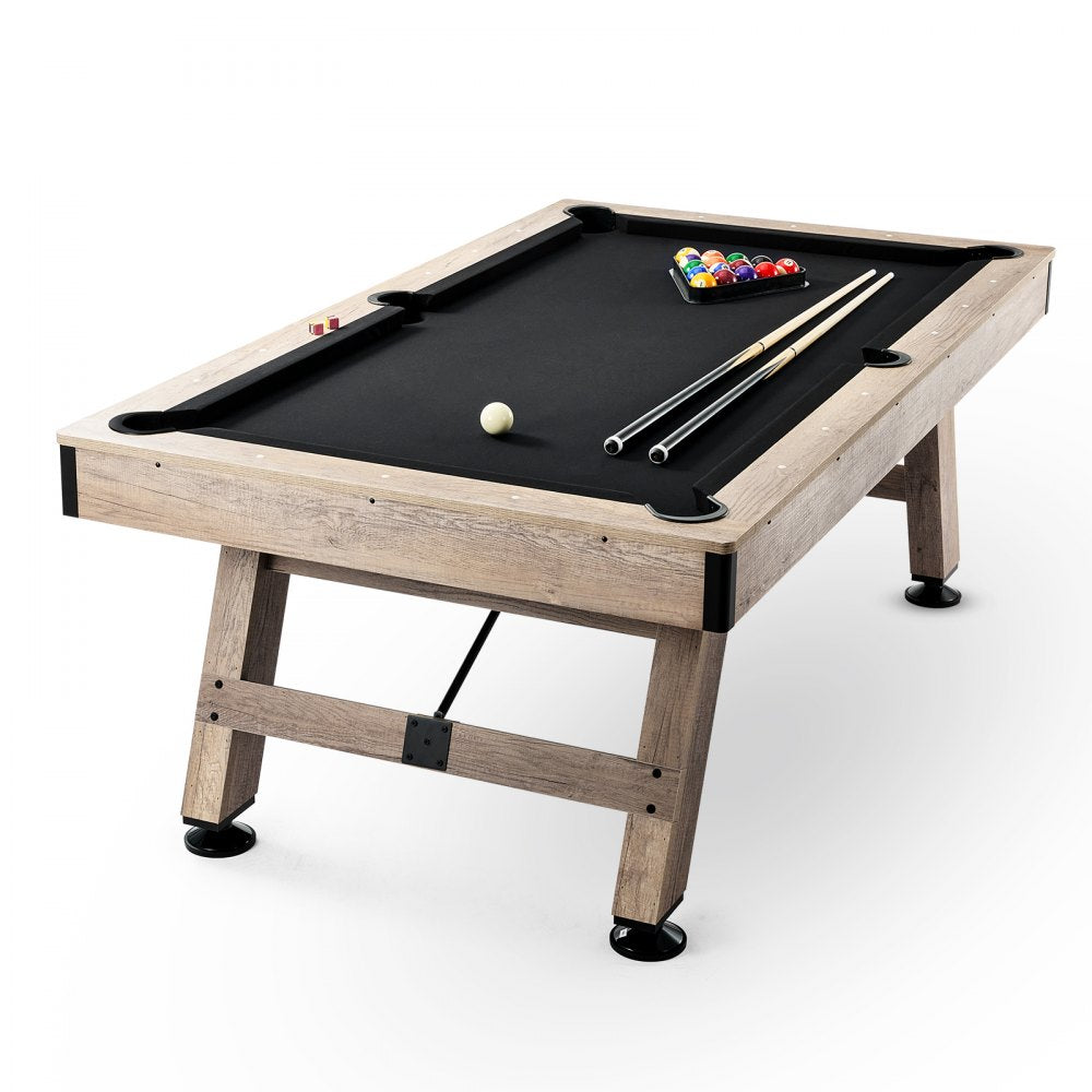 VP22 - 7 ft VEVOR Pool Table with Stylish Wood Finish and Accessories