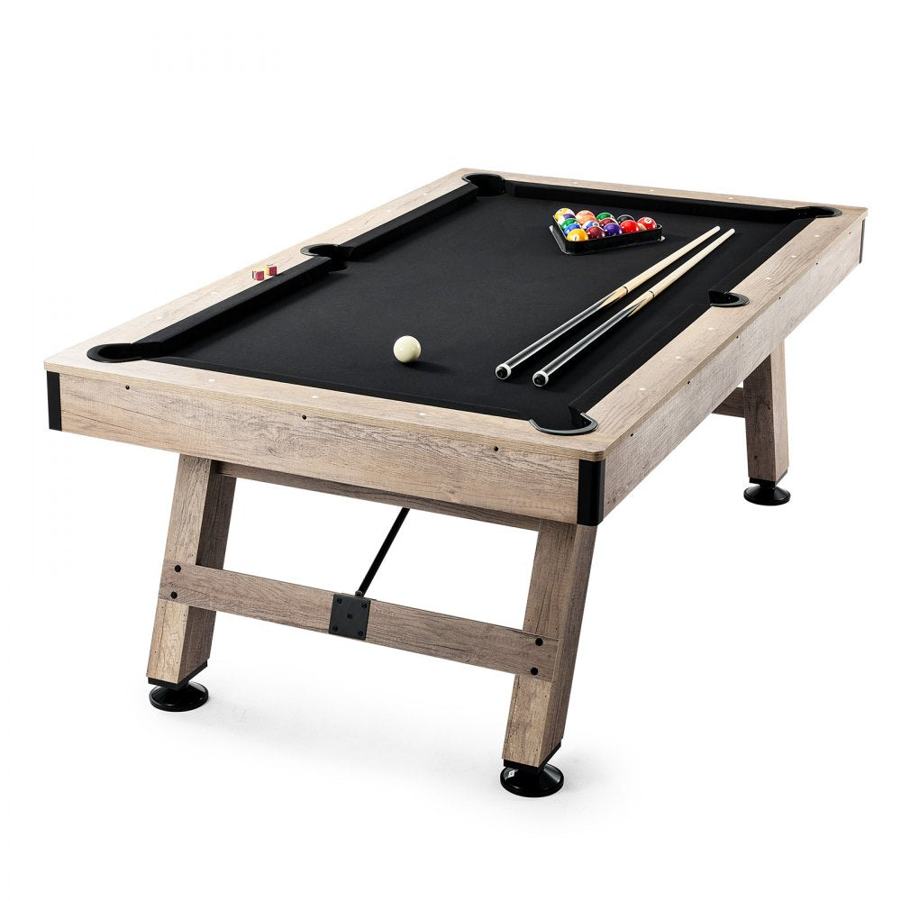 VP22 - 7 ft VEVOR Pool Table with Stylish Wood Finish and Accessories
