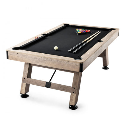 VP22 - 7 ft VEVOR Pool Table with Stylish Wood Finish and Accessories