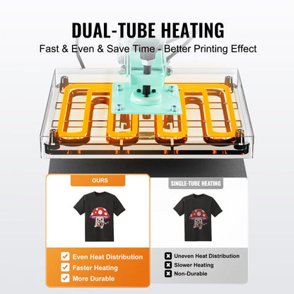 SJY-H15152M - 15x15 Inch VEVOR Heat Press for T-Shirts & Fabrics