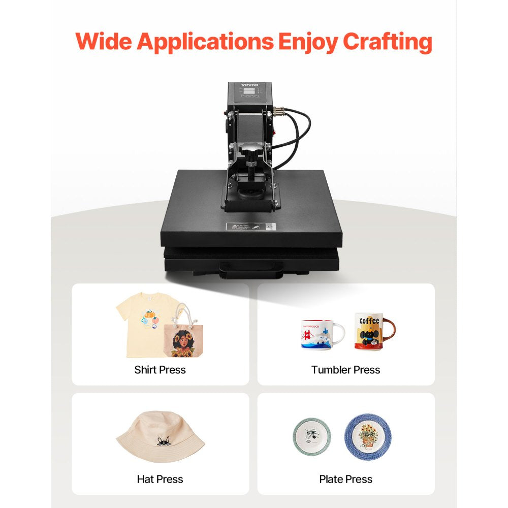 TL1123 - 15 x 15 Heat Press Machine with Dual-Zone Heating