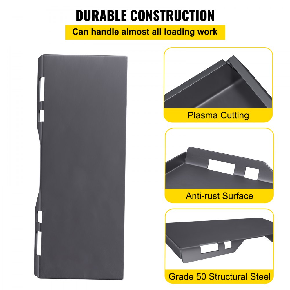 BM-006 - 45" Heavy-Duty Steel Mount Plate for Skid Steers