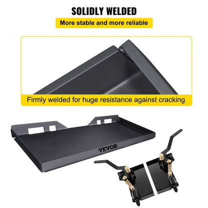 45" Quick Mounting Plate - Durable 3/8in Steel Skid Steer Attachment Plate