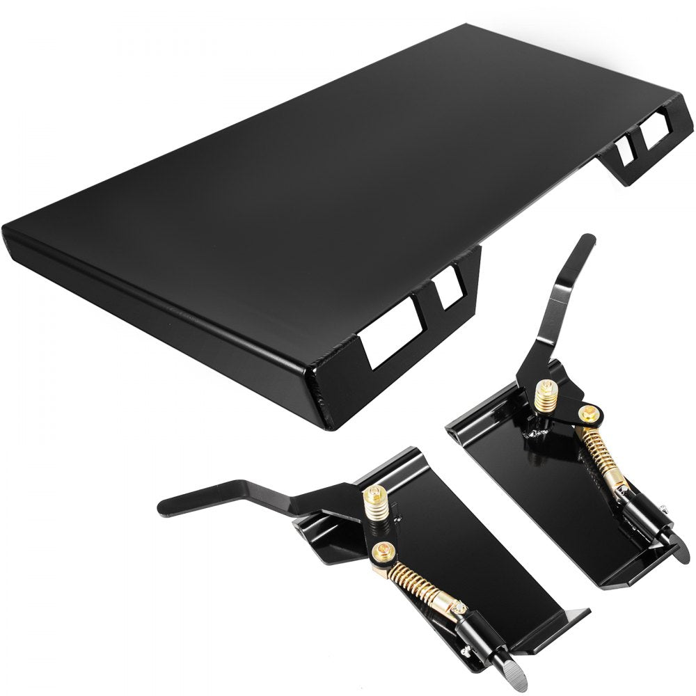 45" Quick Mounting Plate - Durable 3/8in Steel Skid Steer Attachment Plate