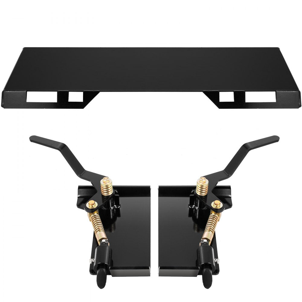 45" Quick Mounting Plate - Durable 3/8in Steel Skid Steer Attachment Plate