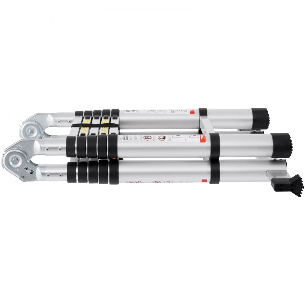 ML-2038P - 12.5FT Aluminum Telescopic Ladder with Stabilizer Bar