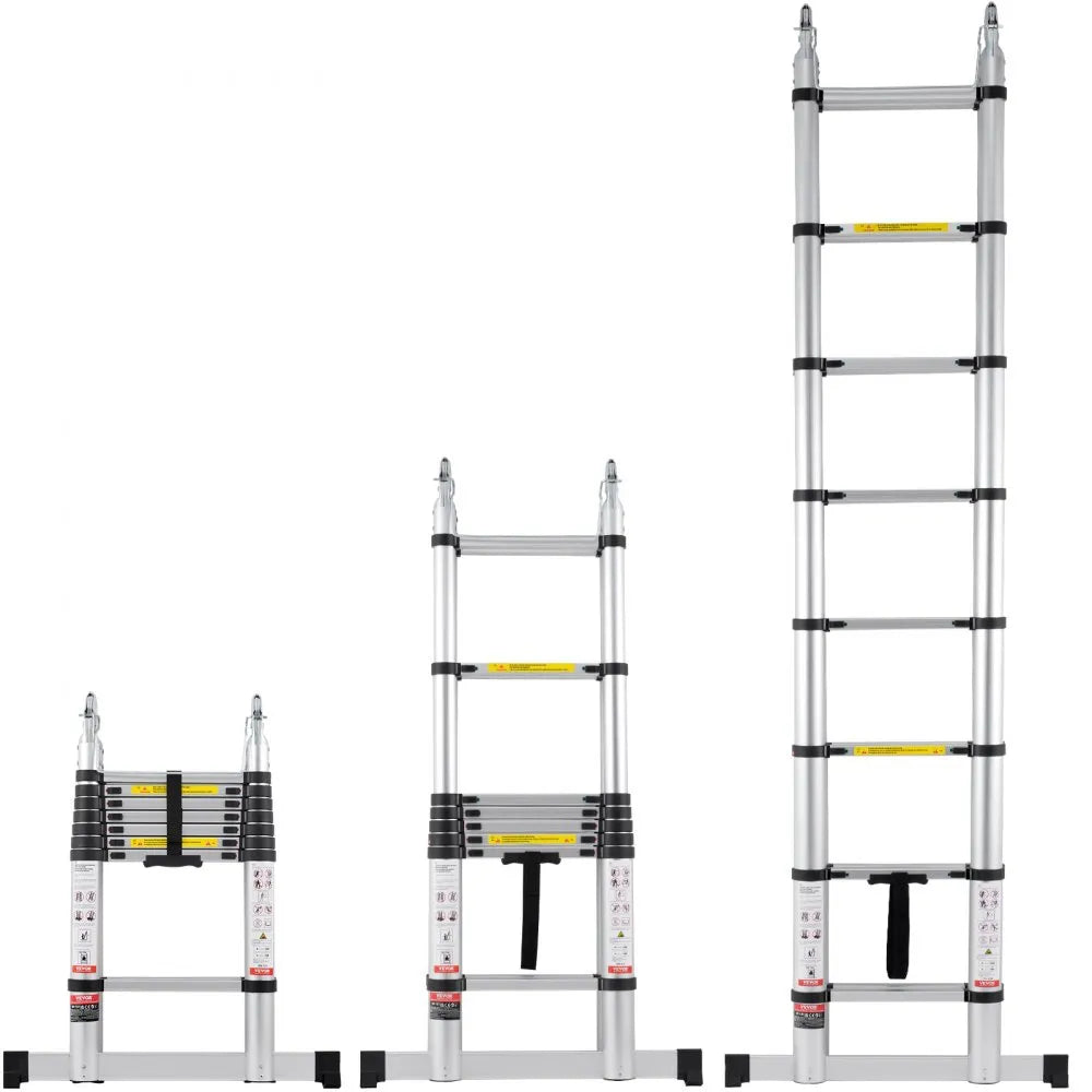 ML-2050P - 16.5FT Aluminum Telescoping Ladder with Stabilizer Bar