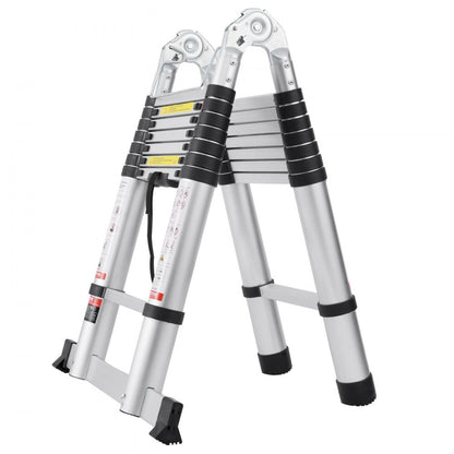 ML-2050P - 16.5FT Aluminum Telescoping Ladder with Stabilizer Bar