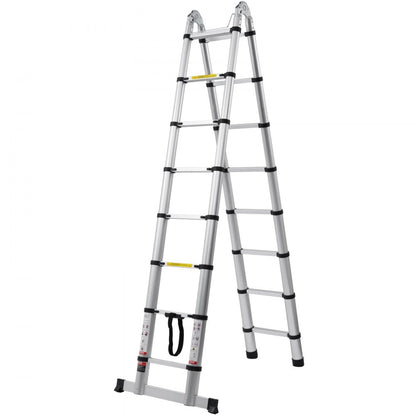 ML-2050P - 16.5FT Aluminum Telescoping Ladder with Stabilizer Bar