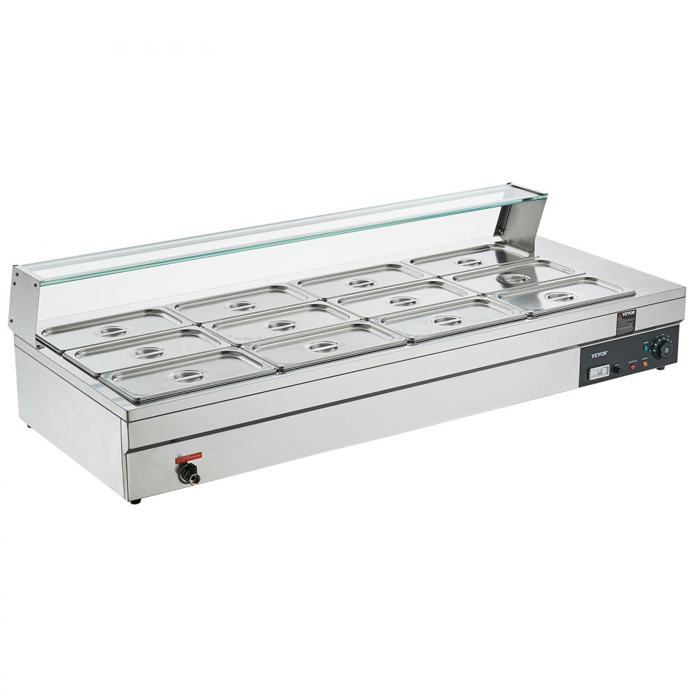 010466609804 - 96QT Electric Food Warmer, Stainless Steel with Temperature Control