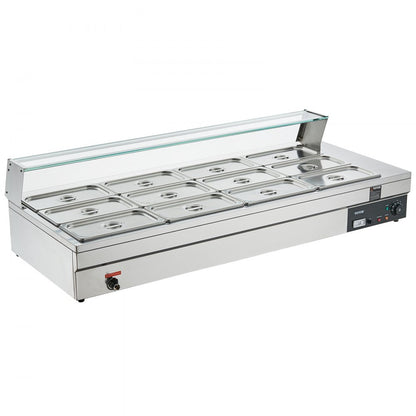 010466609804 - 96QT Electric Food Warmer, Stainless Steel with Temperature Control