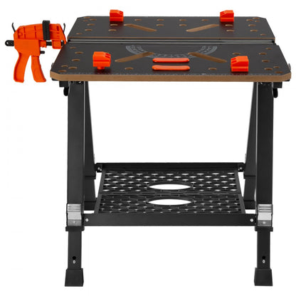 YH-WB050 - Versatile Folding Workbench & Sawhorse, Adjustable Height 23.6"-36.2"