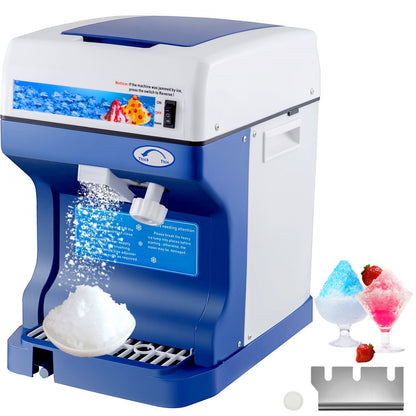 010414171824 - VEVOR Automatic Ice Shaver with Adjustable Thickness & Stainless Steel Blade