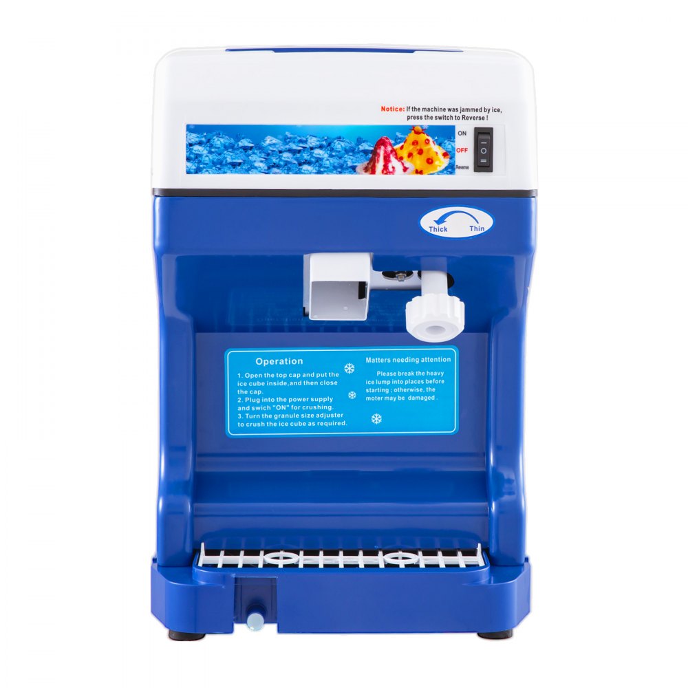 010414171824 - VEVOR Automatic Ice Shaver with Adjustable Thickness & Stainless Steel Blade
