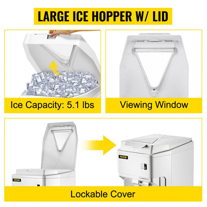 BY-168A - Powerful 265 LBS/H Electric Ice Shaver with Adjustable Finely Ground Feature
