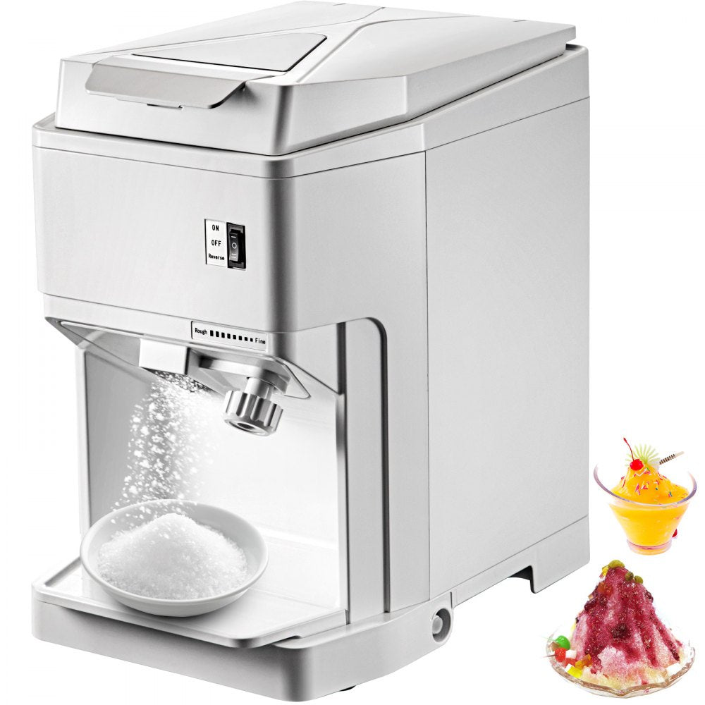 BY-168A - Powerful 265 LBS/H Electric Ice Shaver with Adjustable Finely Ground Feature