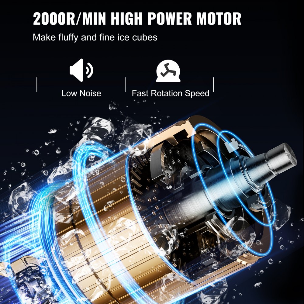 BY-288G - Efficient Ice Shaver for Home & Events, Commercial Use