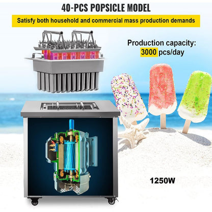 BBJ-1A - Durable Stainless Steel Popsicle Machine for 3000 Treats Daily