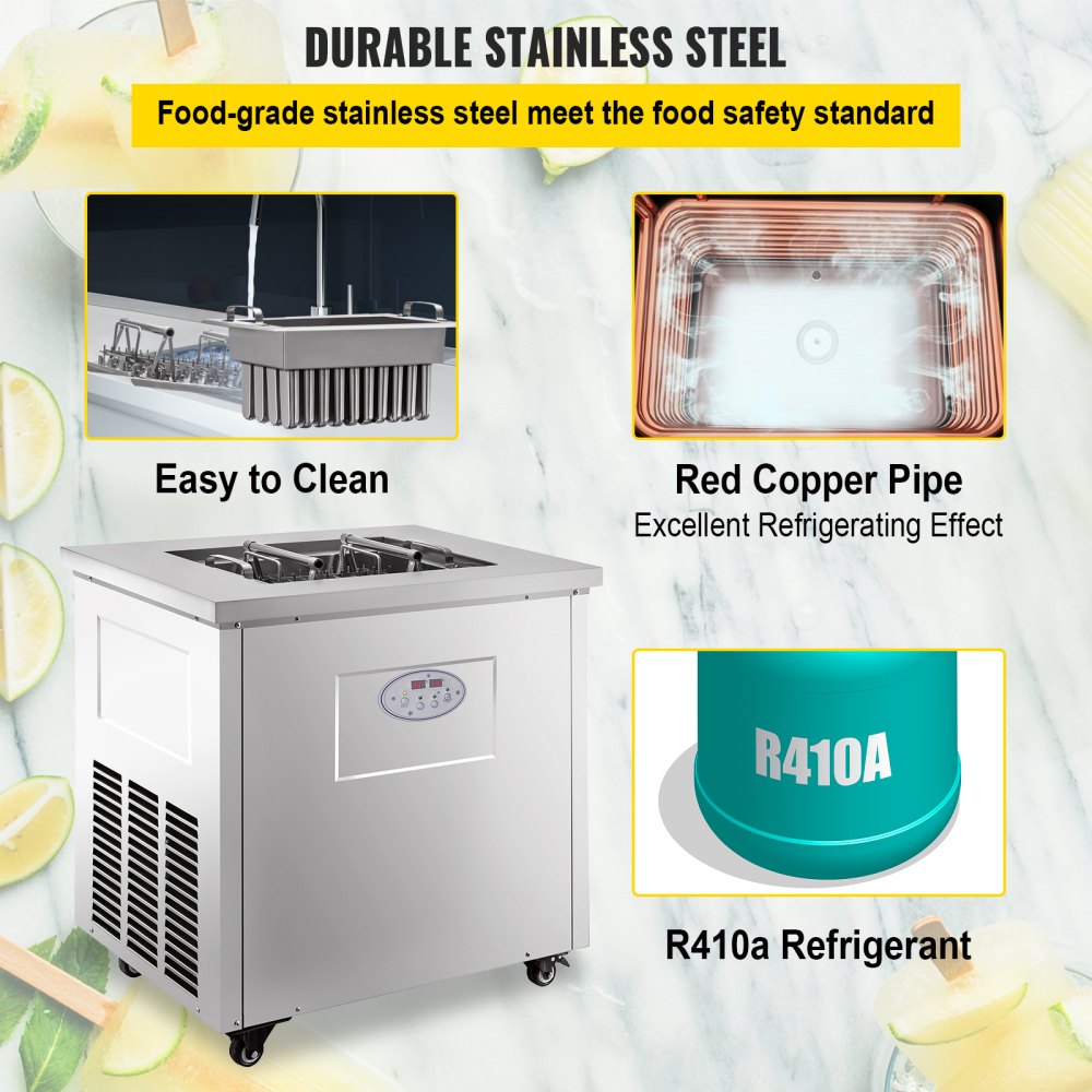 BBJ-1A - Durable Stainless Steel Popsicle Machine for 3000 Treats Daily