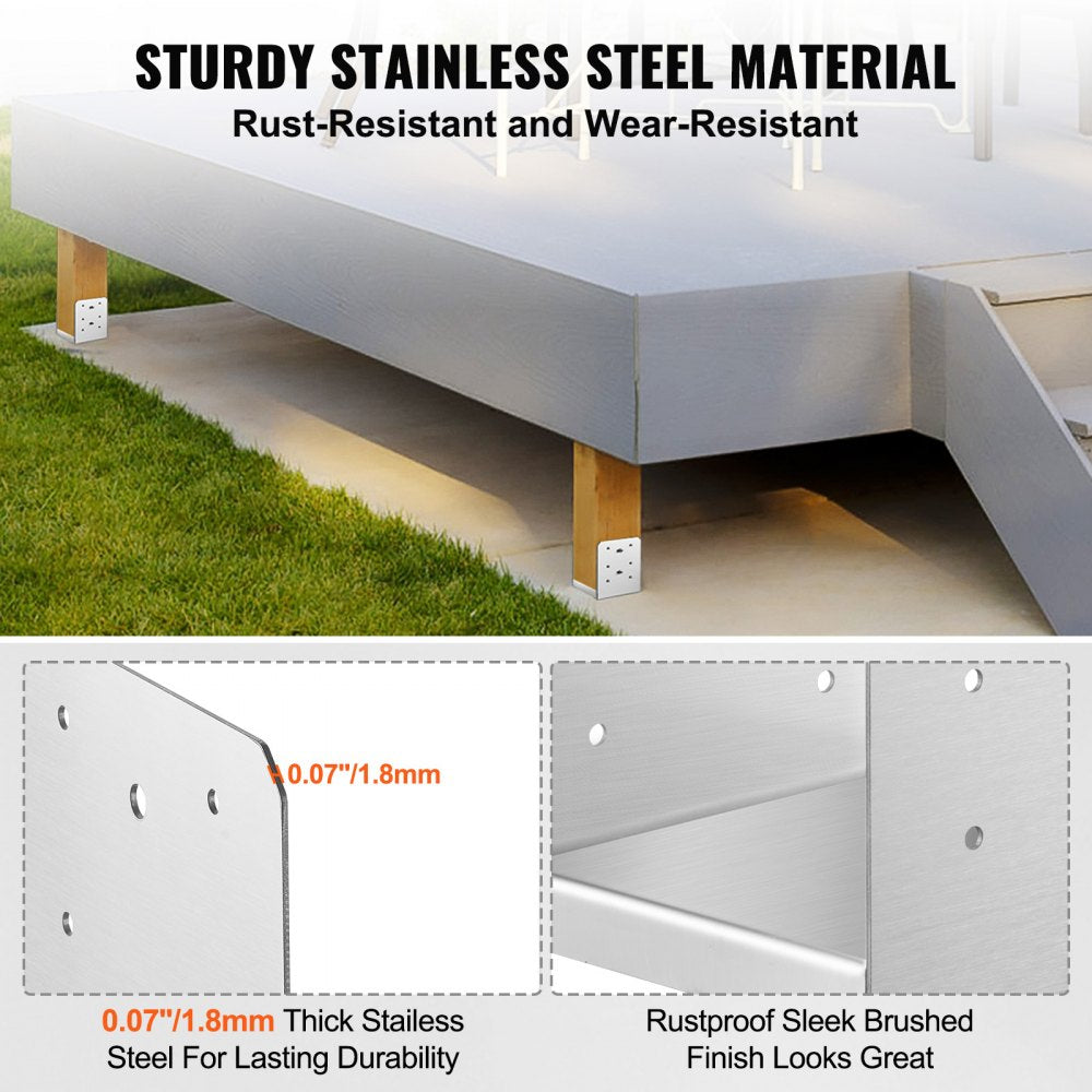 BBLZ-6in-1 - Durable 5.9"x5.6" VEVOR Post Base for 6x6 Columns