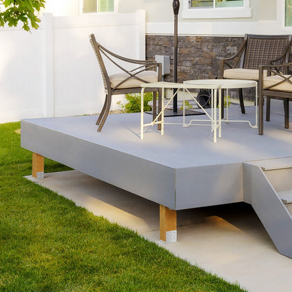 BBLZ-8in-1 - Durable 8"x8" Stainless Steel Post Base for Outdoor Use