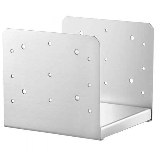 BBLZ-8in-4 - Durable 8"x 8" Stainless Steel Post Base for Decks & Porches