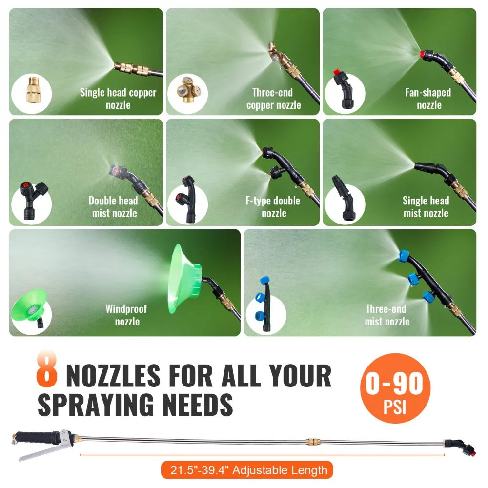 010956303229 - 4 Gal Battery Backpack Sprayer for Easy Gardening