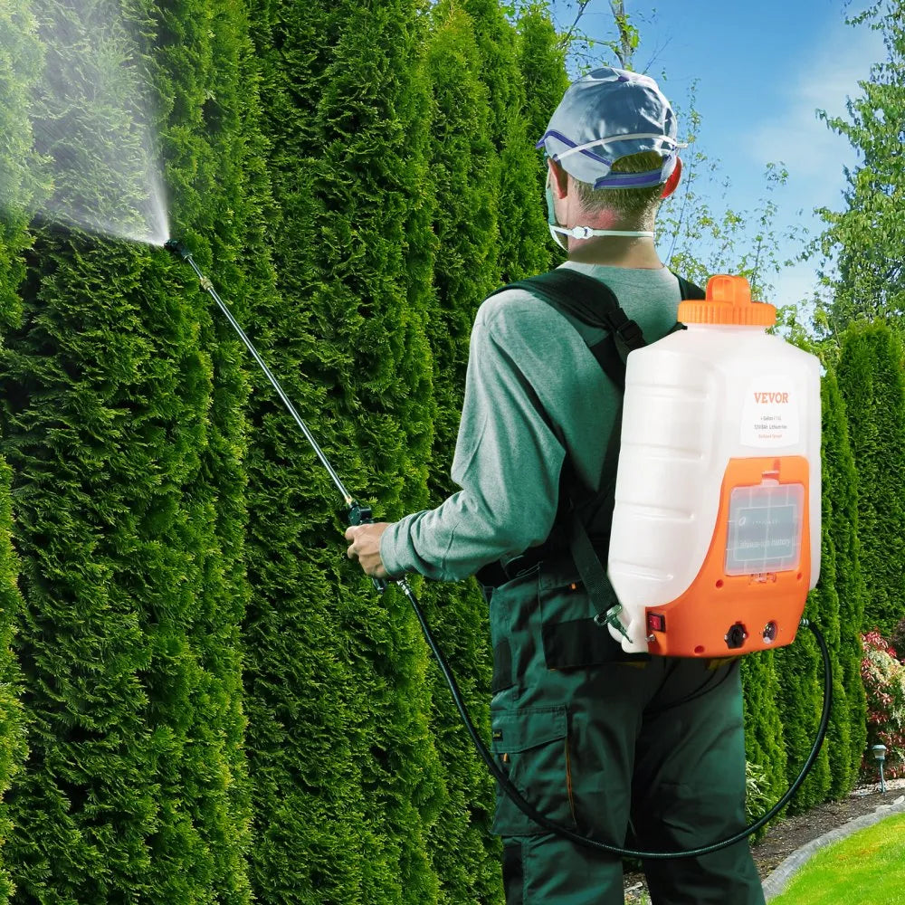 010956303229 - 4 Gal Battery Backpack Sprayer for Easy Gardening
