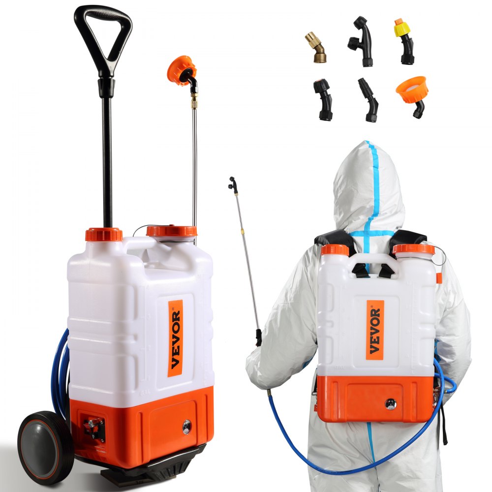 010911656970 - 4 Gallon Battery Backpack Sprayer with Adjustable Pressure