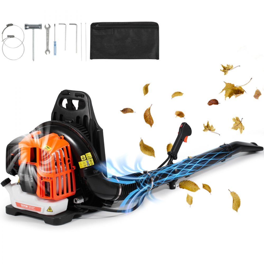 BL-5201 - Ergonomic 52CC Backpack Leaf Blower, 480CFM for Yard Cleanup