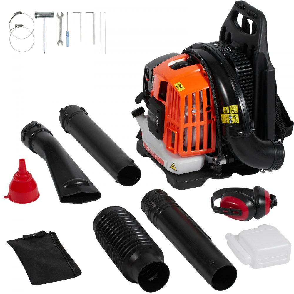 BL-5201 - Ergonomic 52CC Backpack Leaf Blower, 480CFM for Yard Cleanup