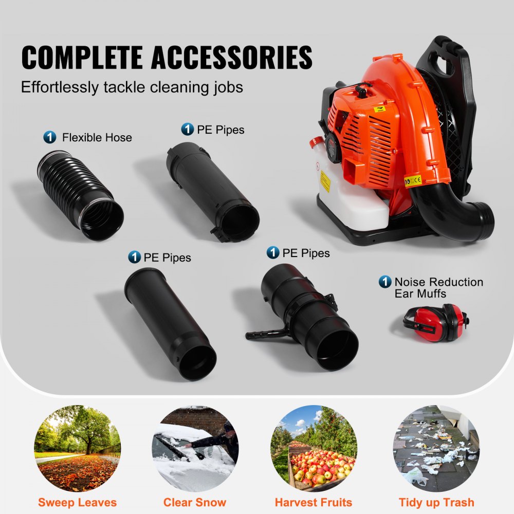 QS25Q79BF - 79CC Gas Leaf Blower, 184 MPH Airflow, Efficient & Durable