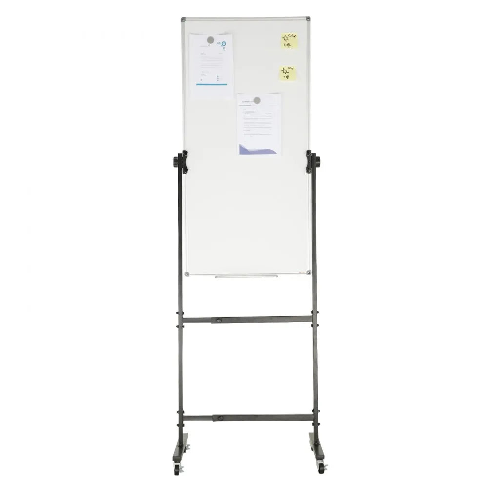 010118841880 - Double-Sided 24x48” Magnetic Whiteboard on Wheels