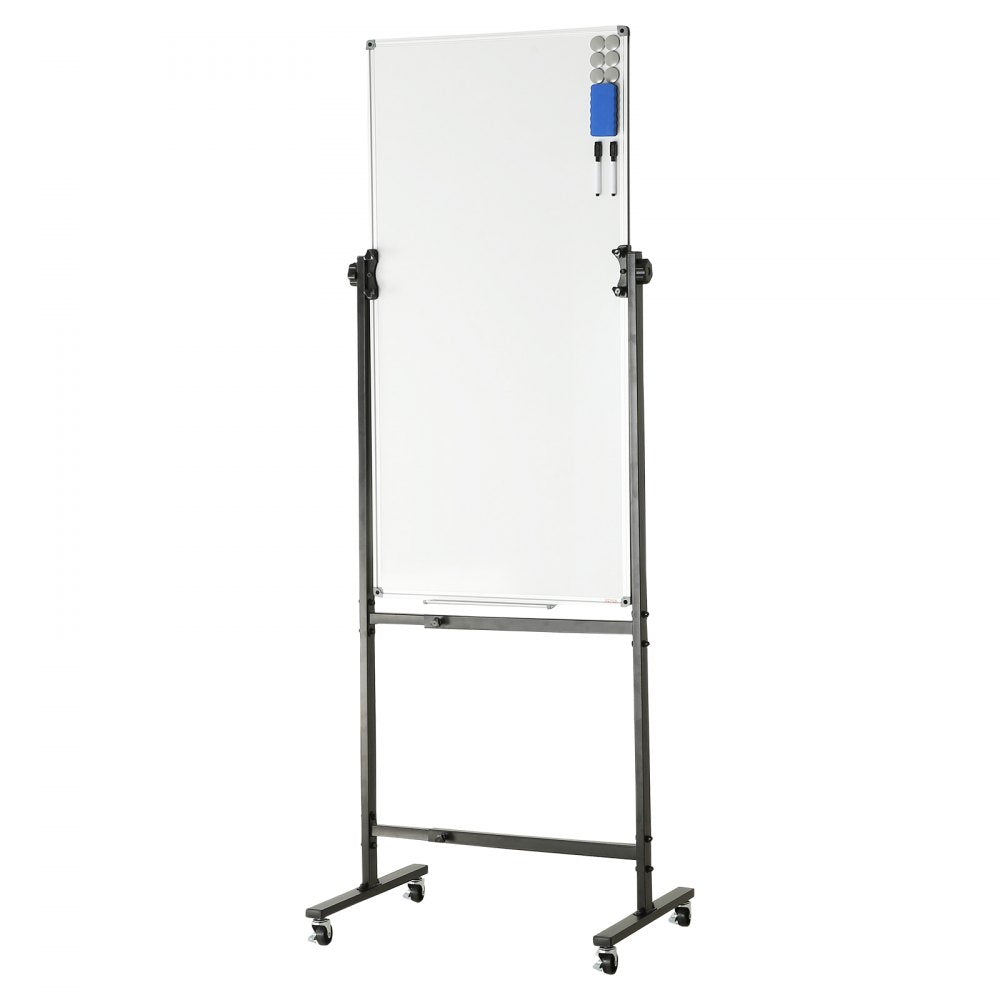 010118841880 - Double-Sided 24x48” Magnetic Whiteboard on Wheels